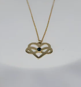 Heartshaped Gold Necklace