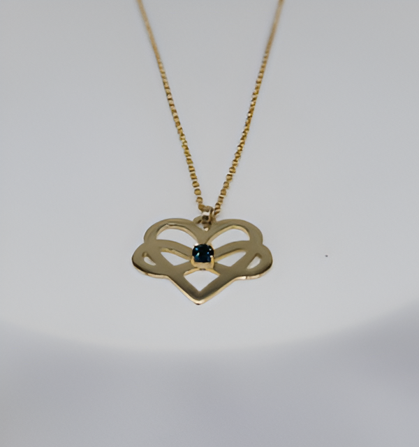 Heart Necklace Heartshaped Gold Necklace